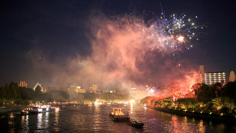 Tenjin Festival Fireworks