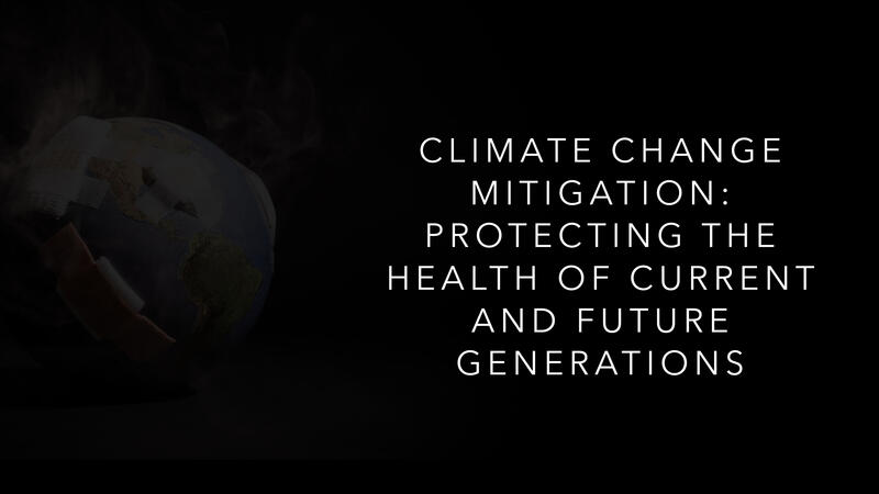  Climate Change Mitigation: Protecting the Health of Current and Future Generations