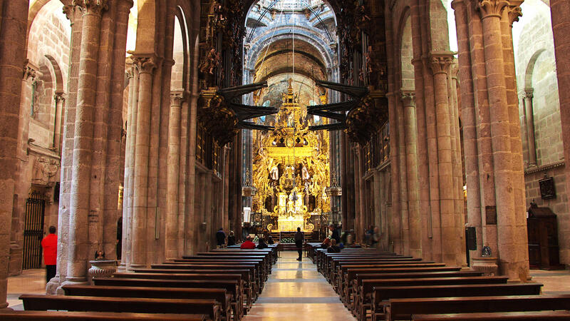 Santiago de Compostela Cathedral Interior 