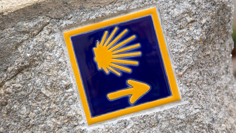 Seashell Icon on the Camino de Santiago