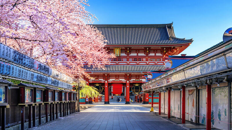 Tokyo, Japan Temple in Asakusa