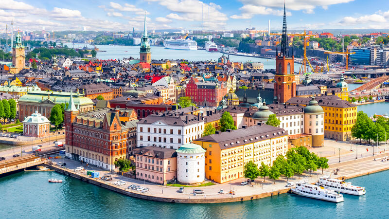 Aerial View of Stockholm