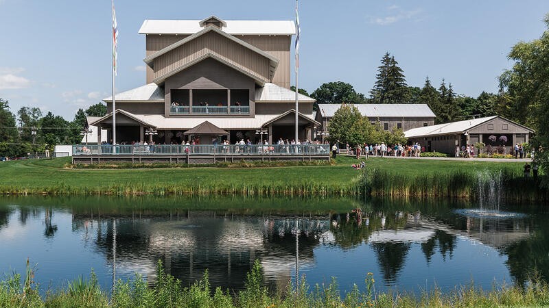 Glimmerglass Festival Opera house with lake