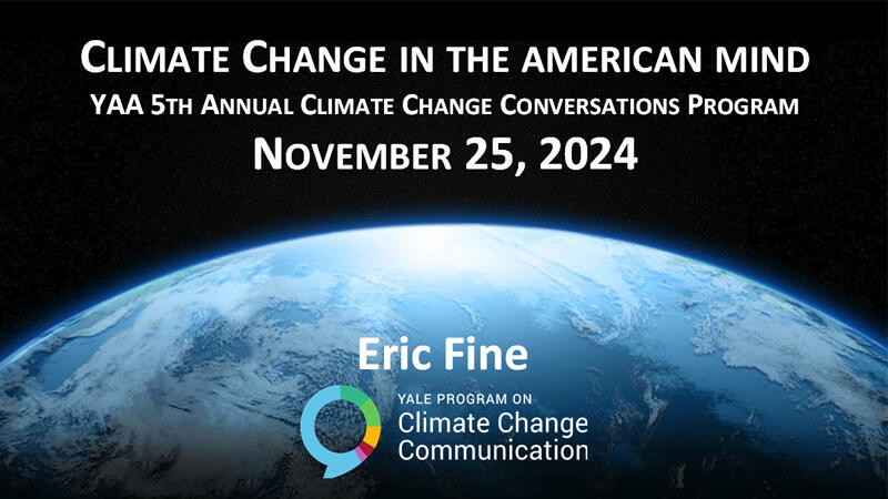 The title slide of presentation. Climate Change in the American Mind 