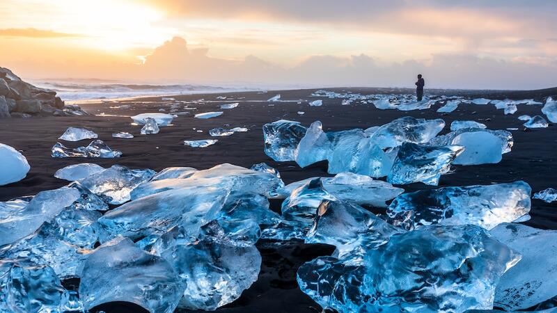 Diamond Beach In Iceland