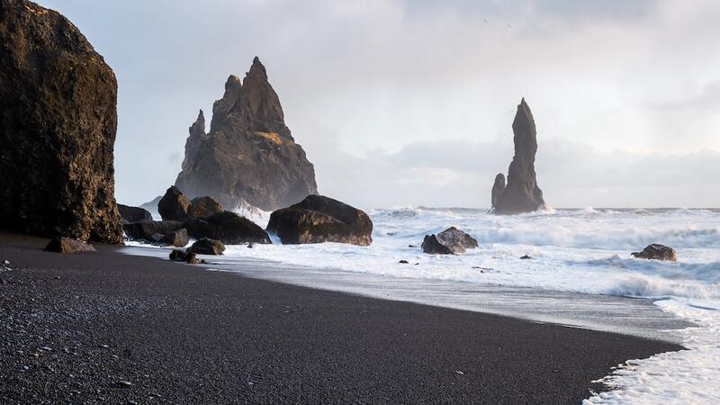 reynisfjara volcanic beach, iceland